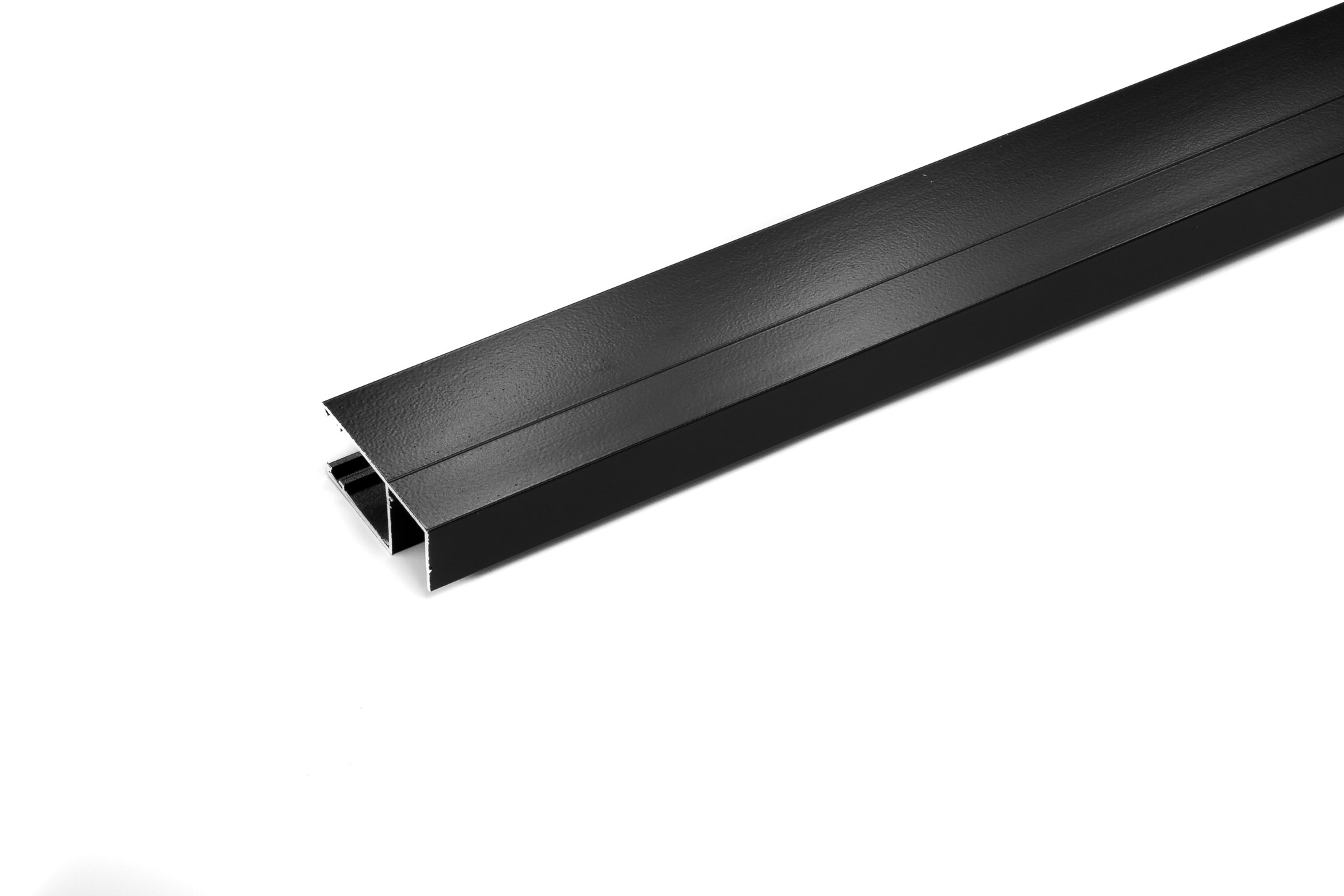 PERFIL ALUMINIO - GUIA LATERAL X 4 MTS NEGRO