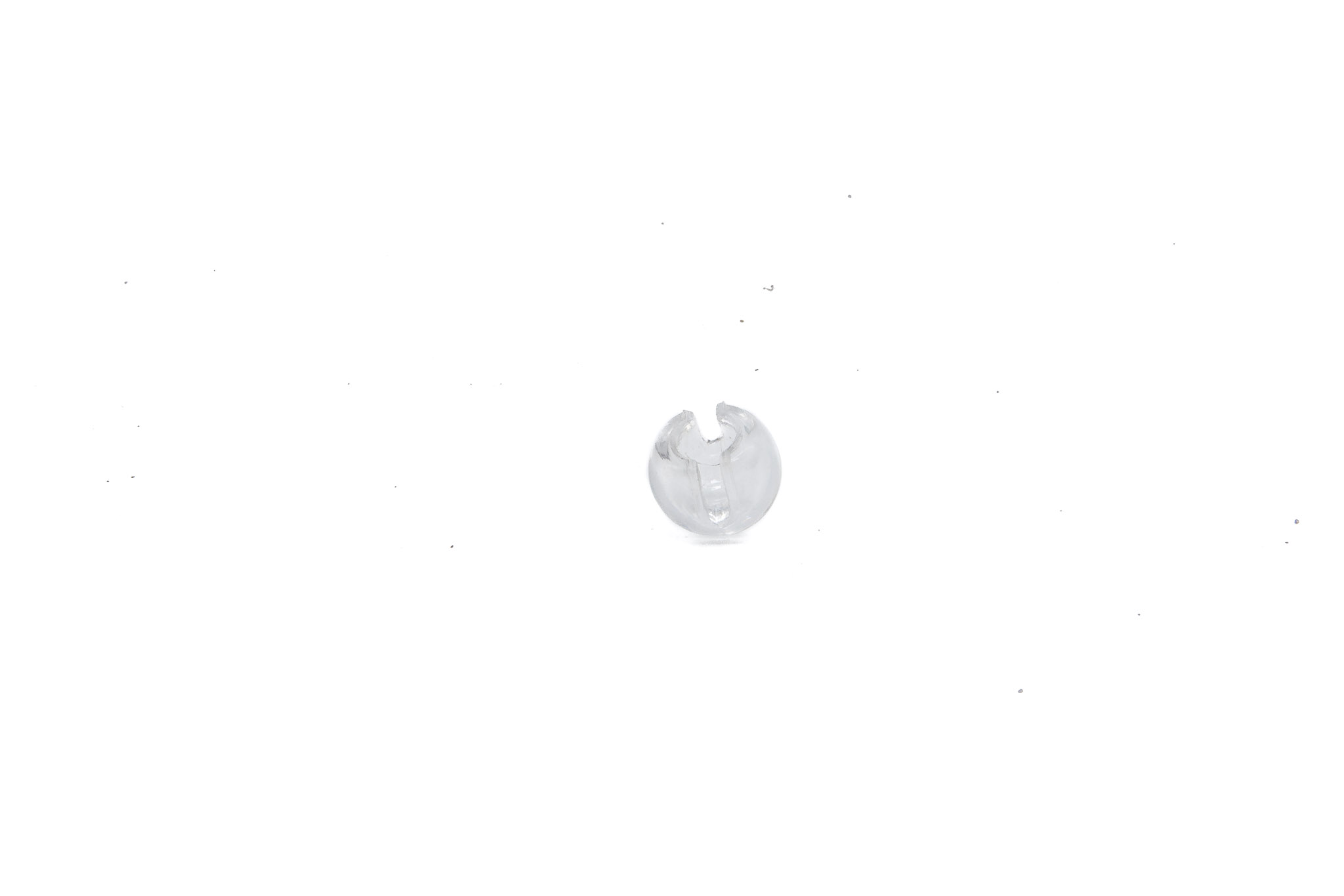 Tope cadena plast.transparente x 100