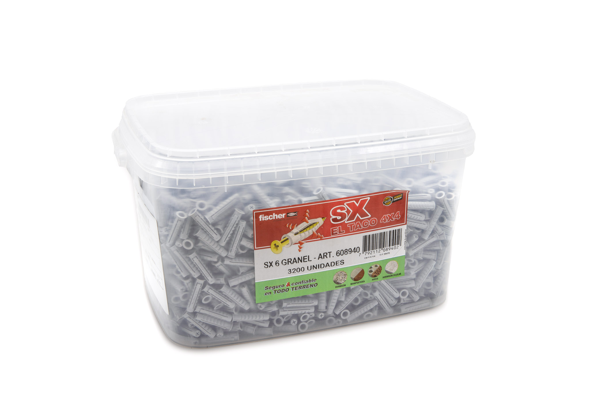 Tarugos FISCHER sx 6 mm