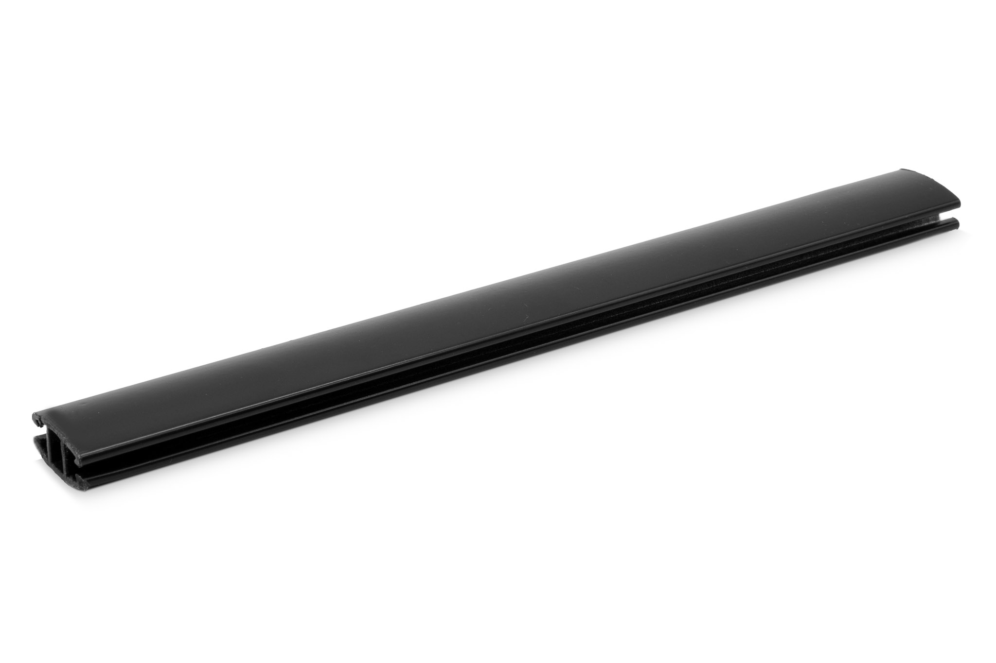 Perfil Aluminio simple CP2-2 mts NEGRO contrapeso Roller