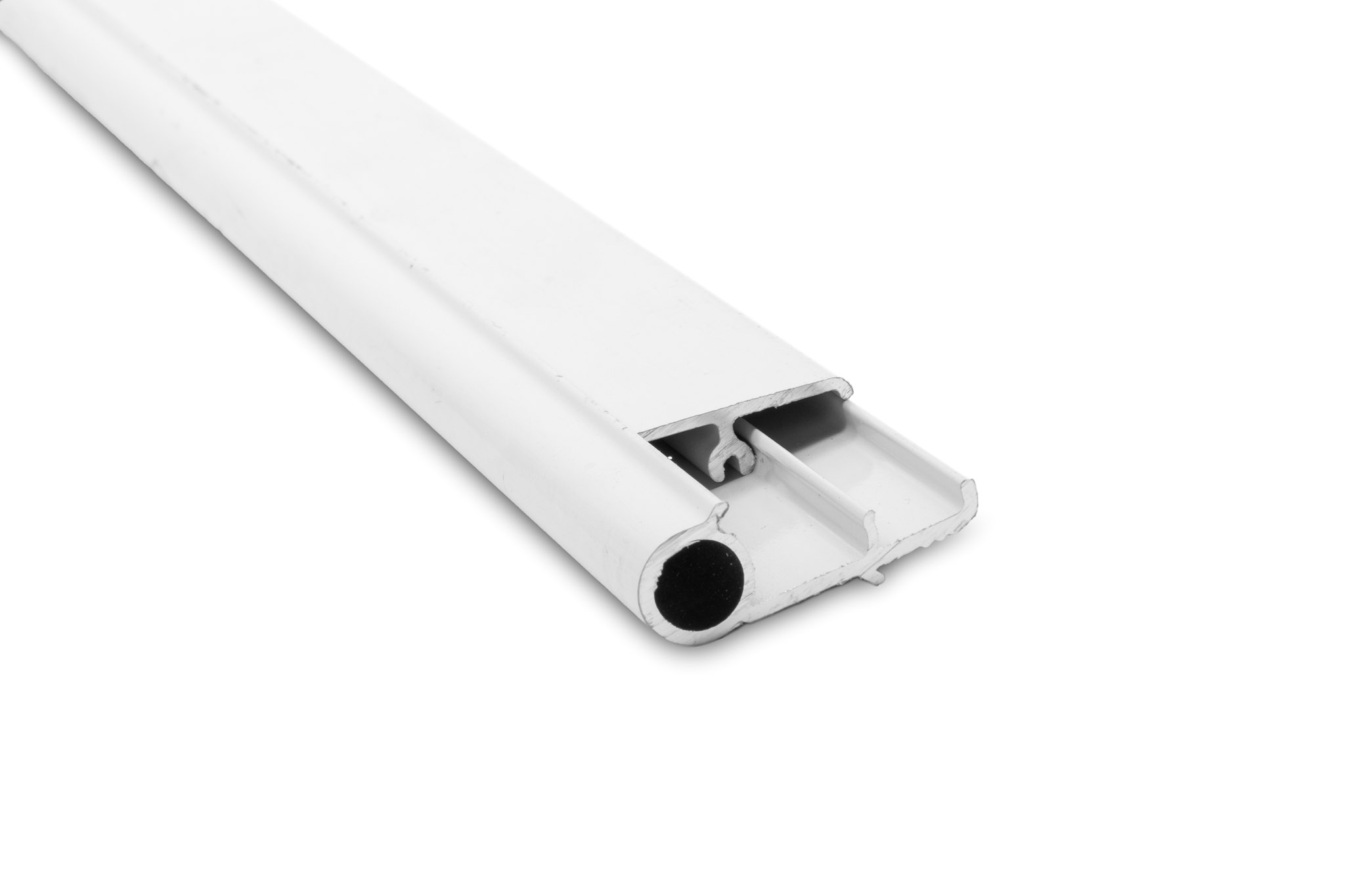 Perfil aluminio CP1 BLANCO doble zocalo x 6 mts