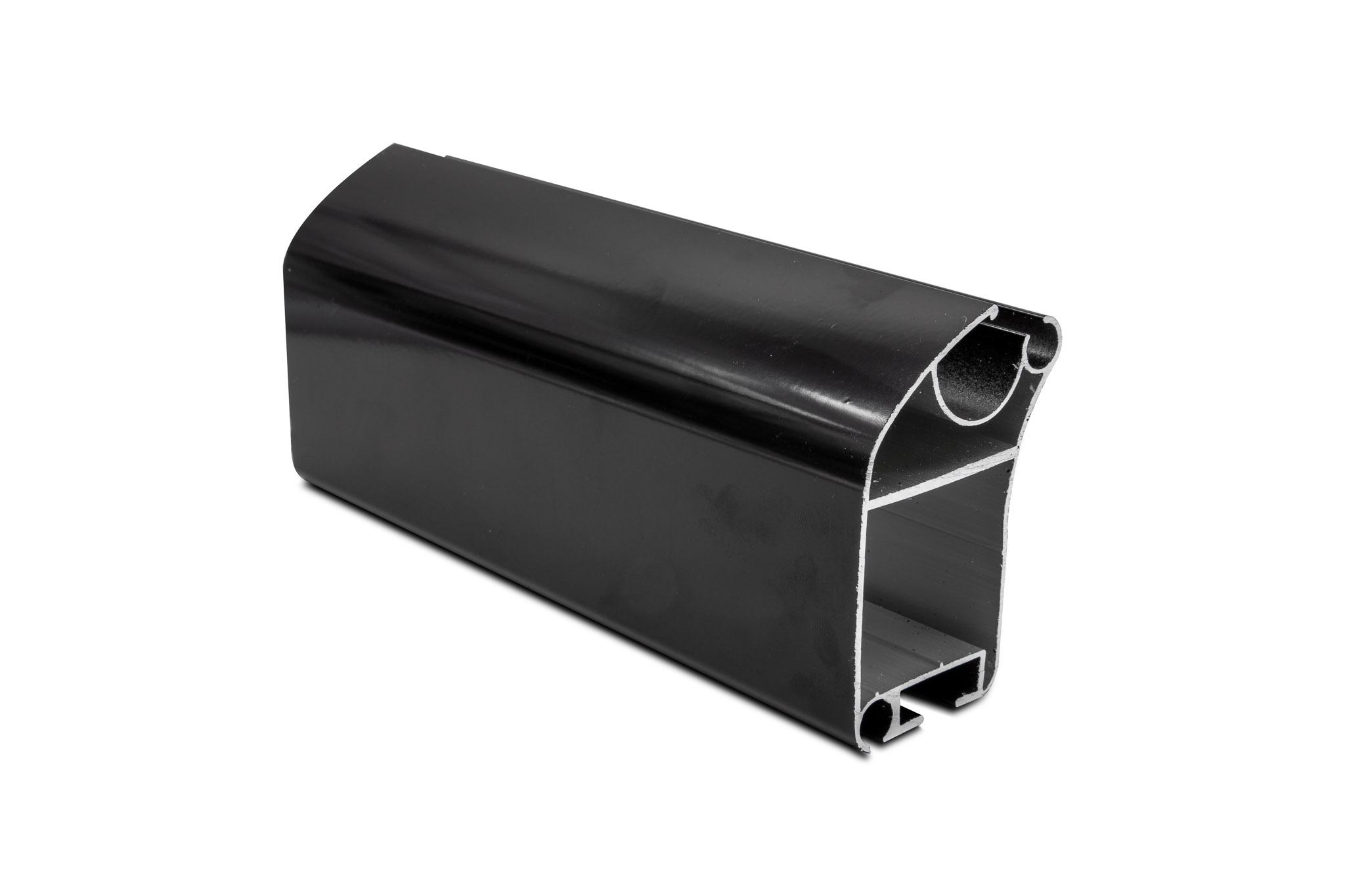 Barra Frente TP3 NEGRO con desagote x 6 mts