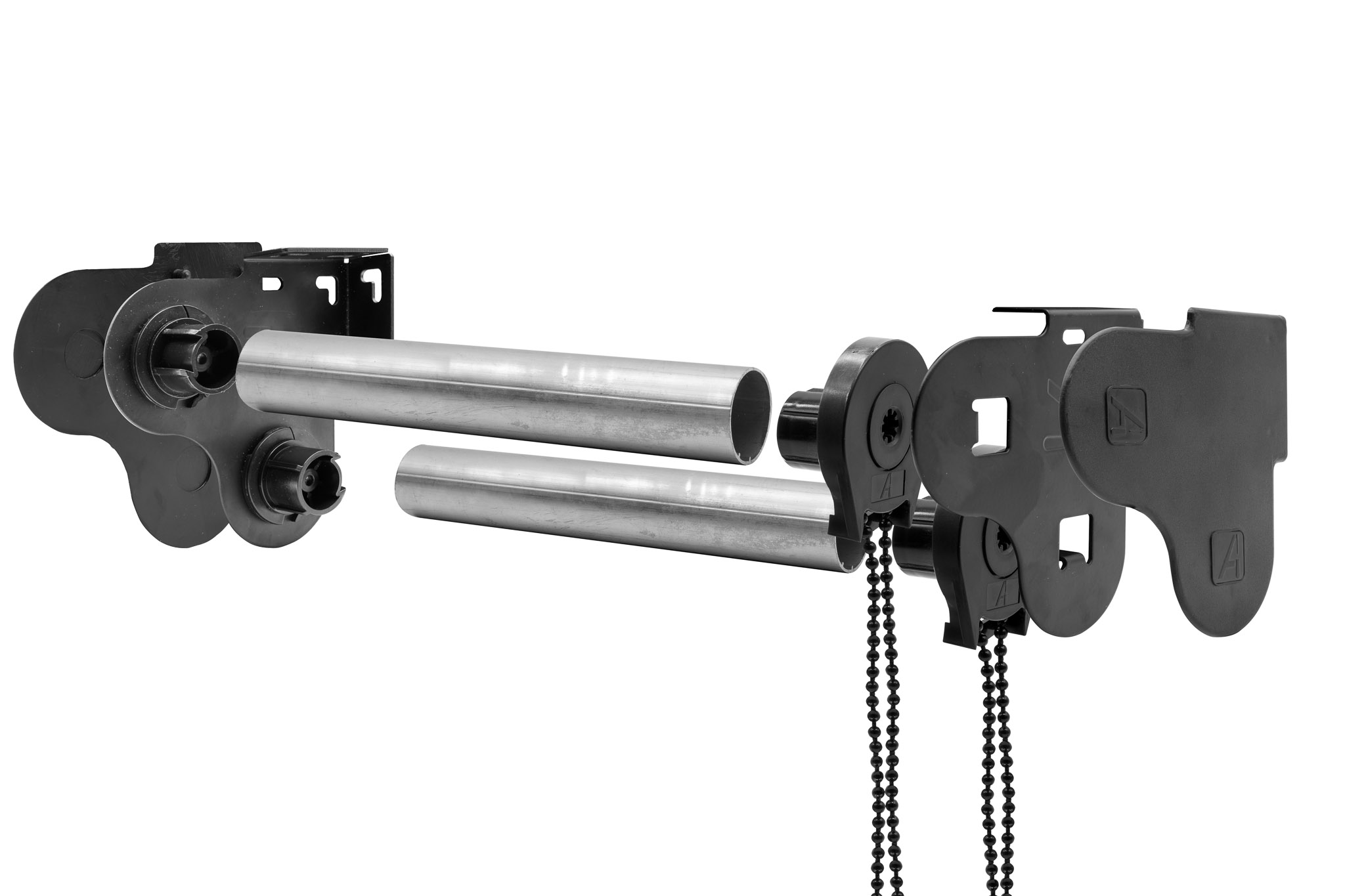 Soporte DOBLE para sistemas 32 plus Negro