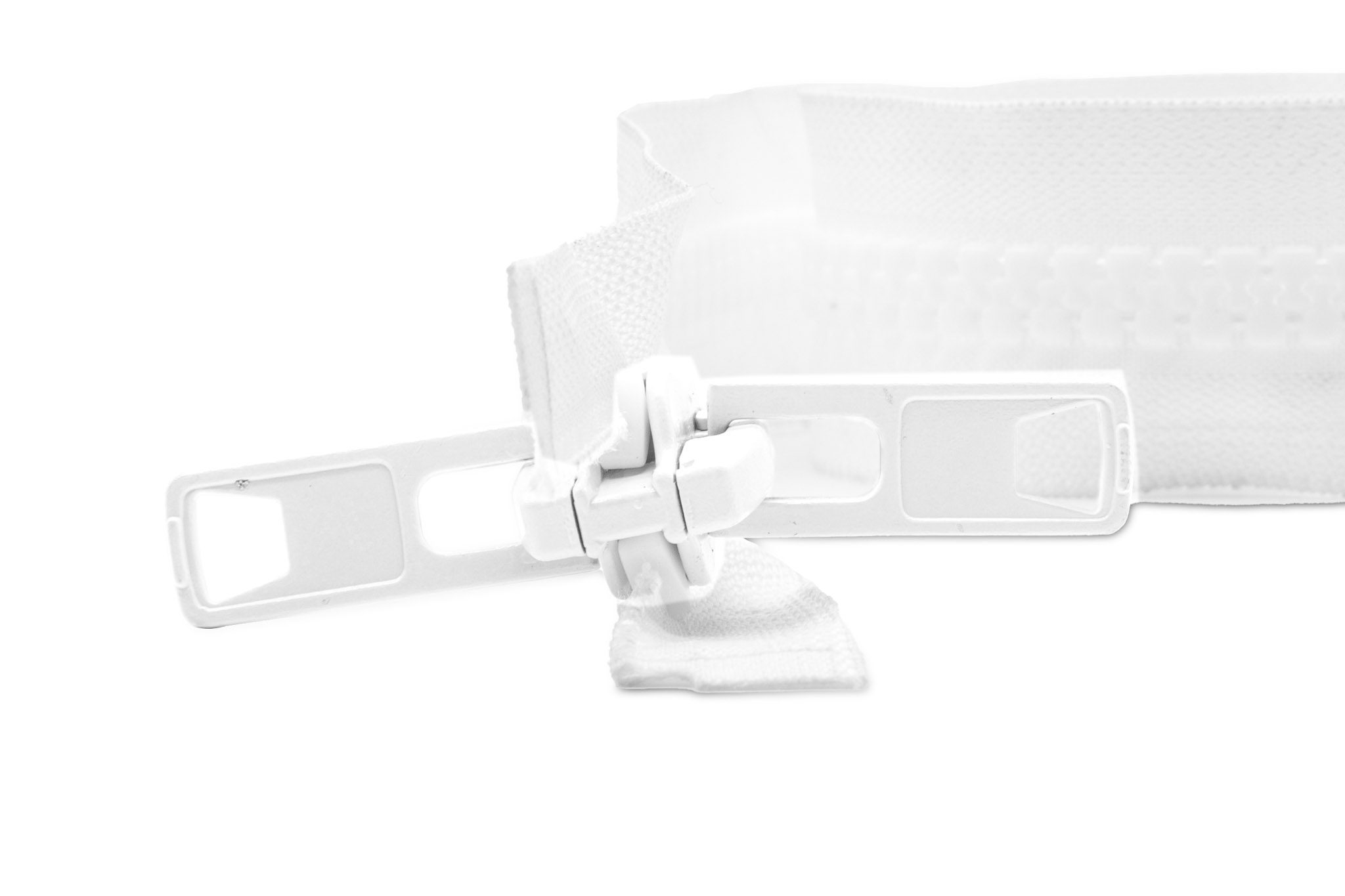 Deslizador DOBLE BLANCO para diente PERRO 10mm