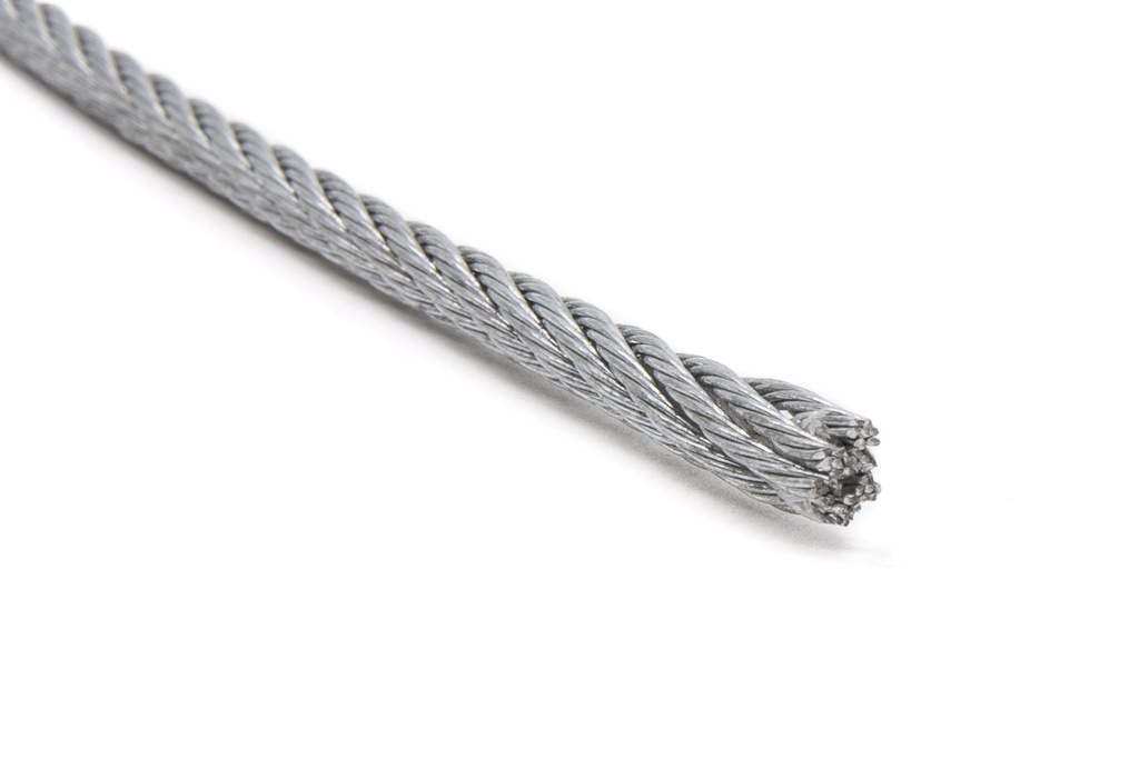 Cable ACERO 2,50 mm 6x7+1 con alma