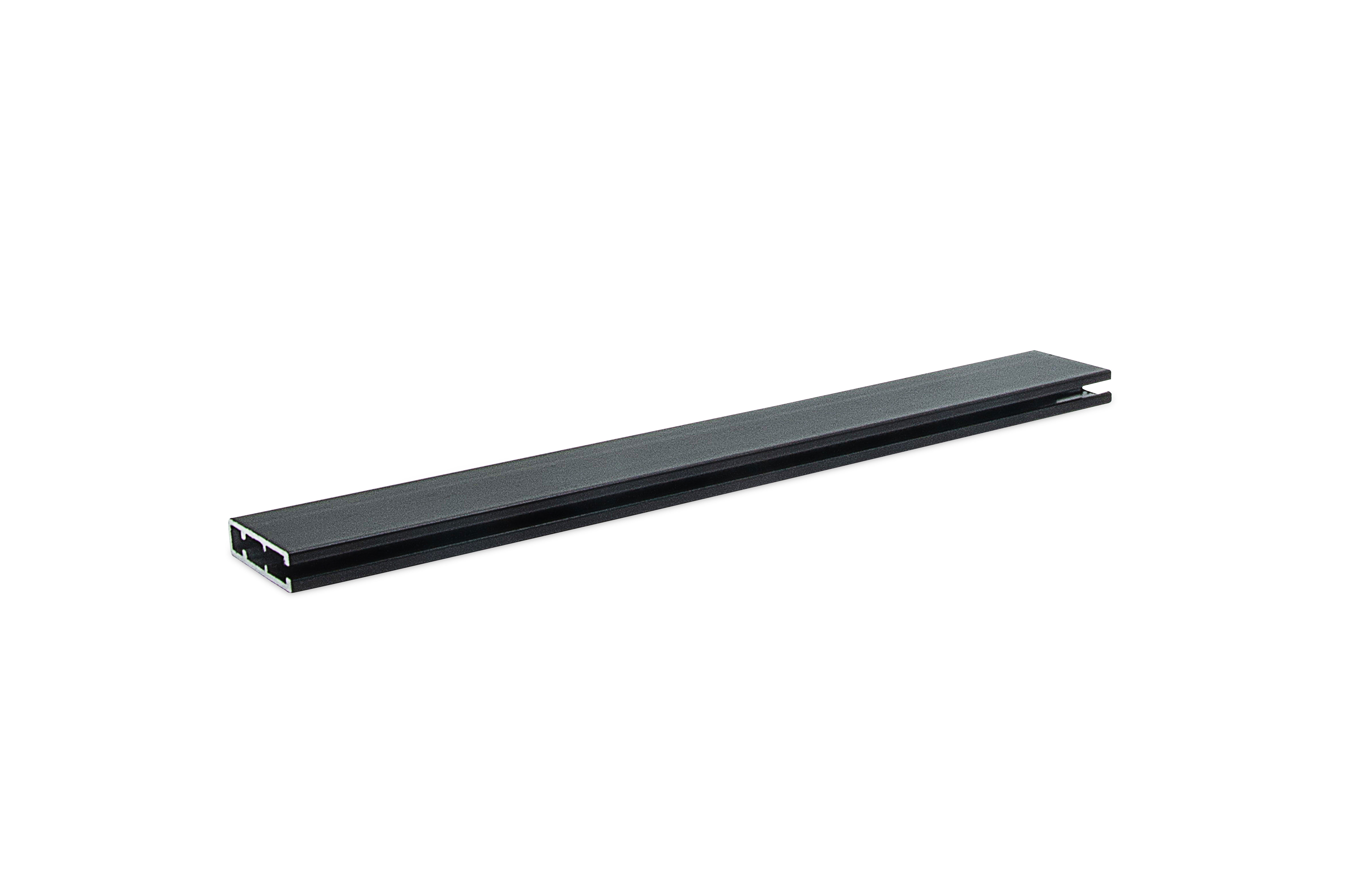 Perfil Aluminio simple CP3 Alex - 2 mts NEGRO  Roller
