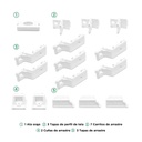 Kit PANEL ORIENTAL blanco (16 piezas)