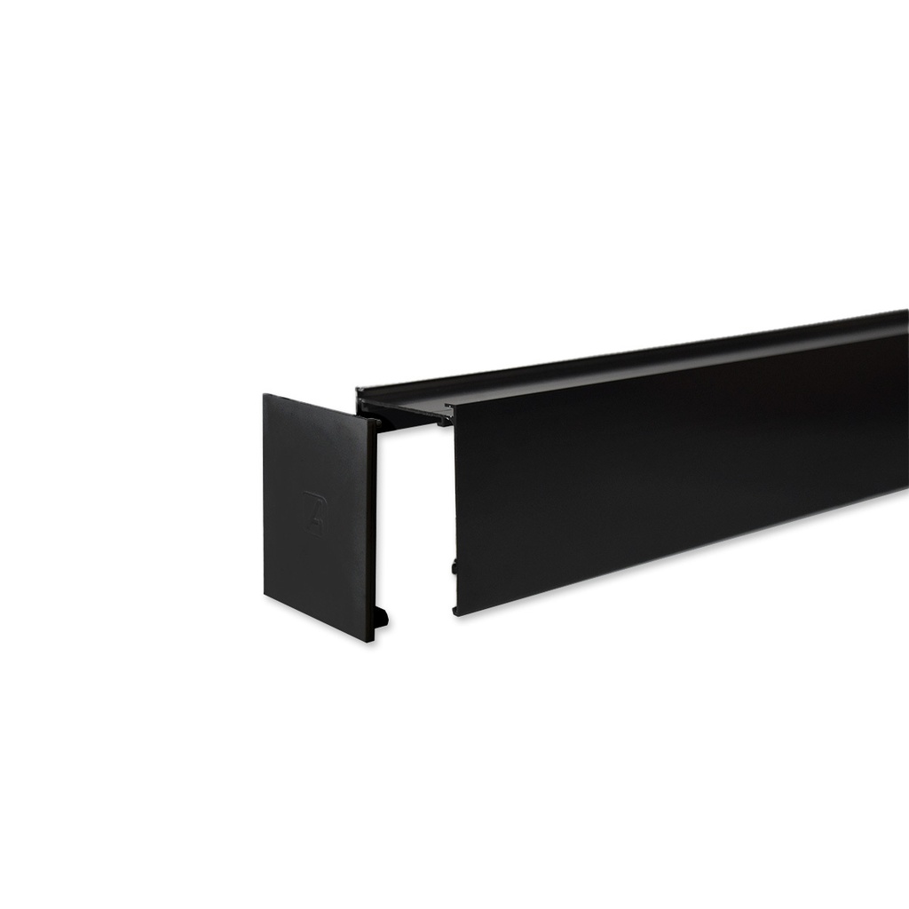 Cenefa CARRE Cubrecortina x 2,06 mts NEGRA