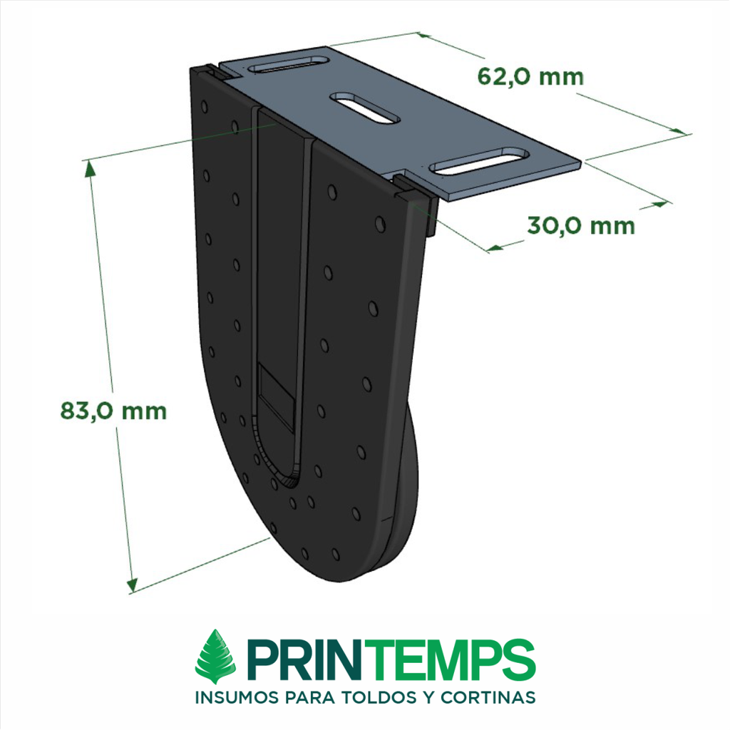 *Sistema PLUS 41 mm Color: NEGRO - 8Kgs 9m2 - c/ 5 mts cadena