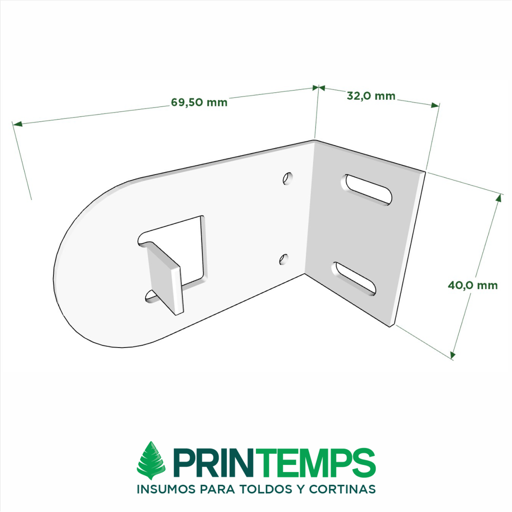 *Sistema PLUS 32 mm BLANCO - 4kgs -7m2-c/ 3 mts de cadena