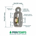 Roldana nro.5 simple (38mm)