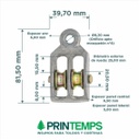Roldana nro.5 doble (38mm)