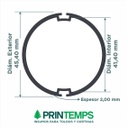 *Tubo aluminio 45 mm con nervadura x 5,80 mts - Espesor 2 mm (R6152)