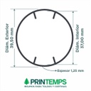 *Tubo aluminio x 2 mts con DOBLE nervadura (41mm - A)