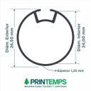 *Tubo Aluminio 25 mm x 4 mts c/nervadura