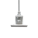 *Soporte para fijación Cable de Acero Cortina Exterior Blanco