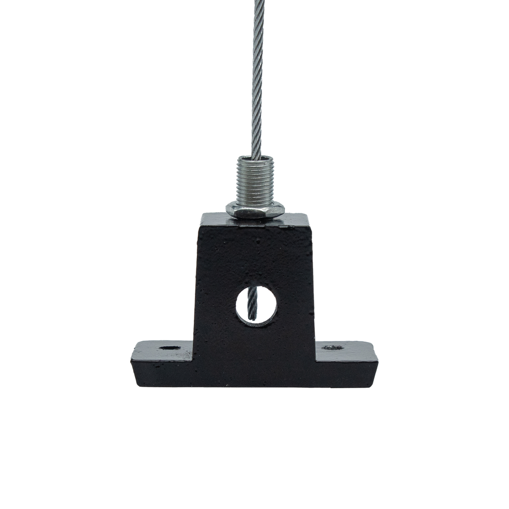 *Soporte para fijación Cable de Acero Cortina Exterior Negro