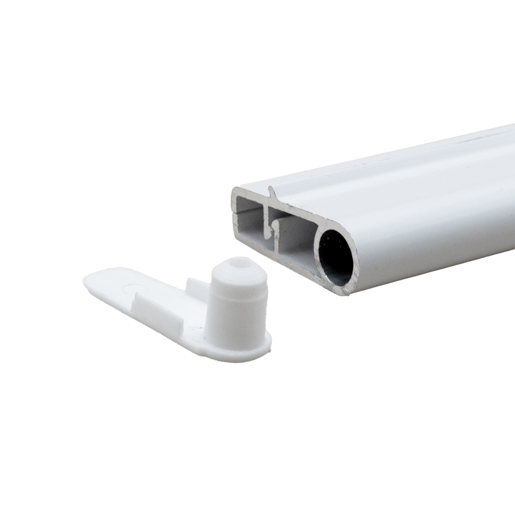*Tapa plastica perfil aluminio Doble CP1 BLANCO