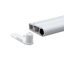 *Tapa plastica perfil aluminio Doble CP1 BLANCO