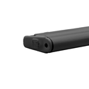 *Tapa plástica perfil aluminio Doble CP1 NEGRO