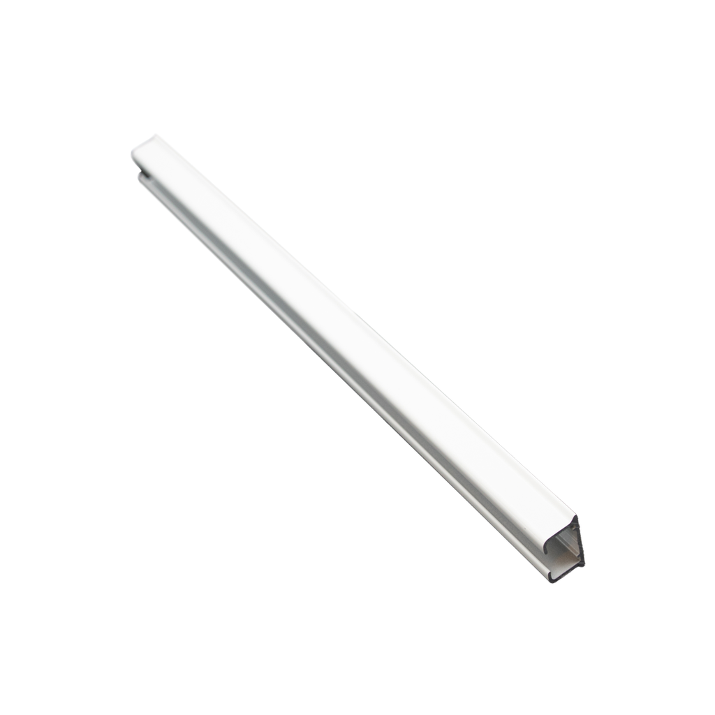 Perfil RIEL para Cortinas Blanca x 2 mts (ALUMINIO)