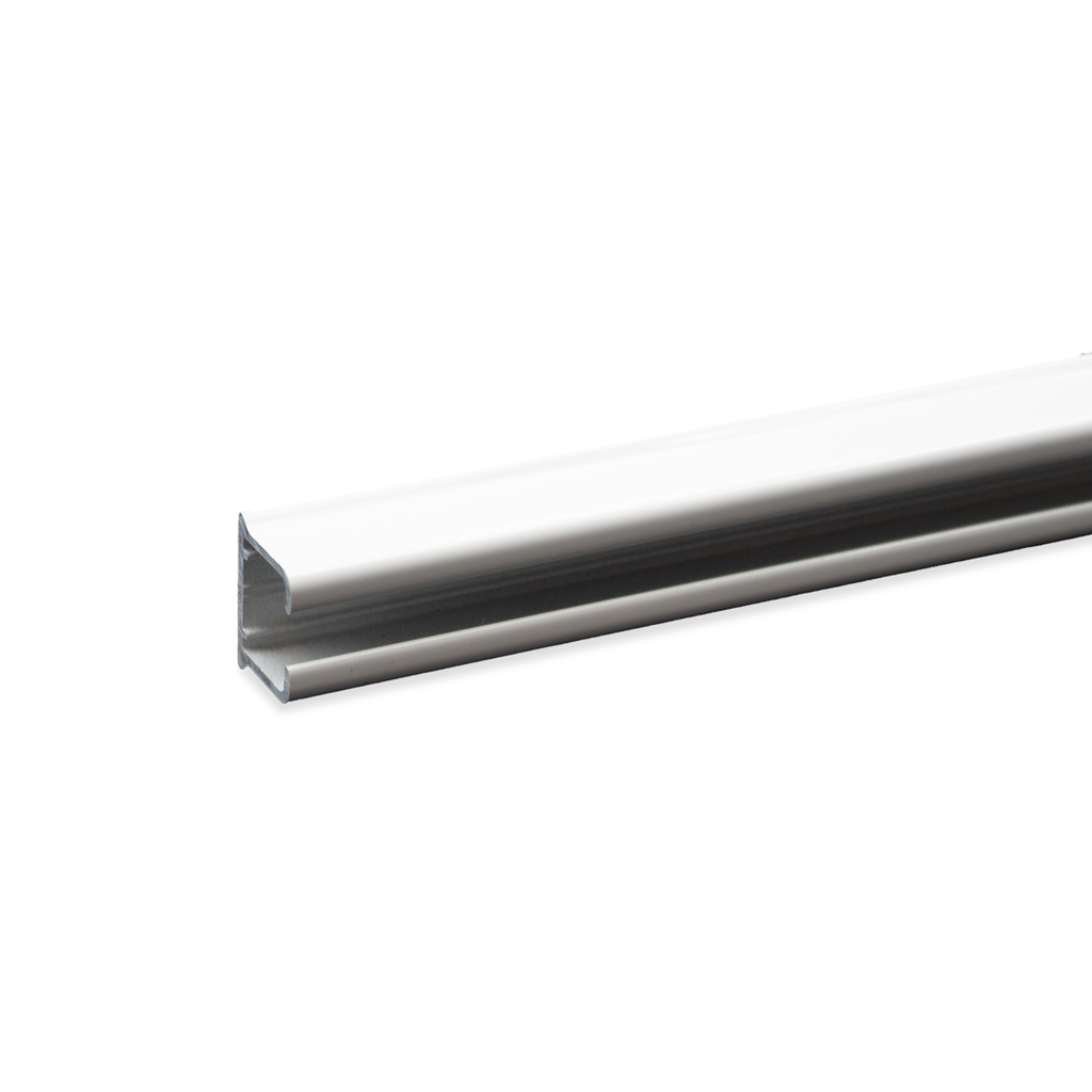 Perfil RIEL para Cortinas Blanca x 3 mts (ALUMINIO)