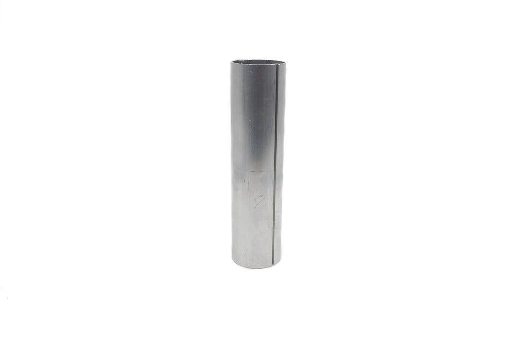 Tubo aluminio 58mm con nervadura x 6,00 mts