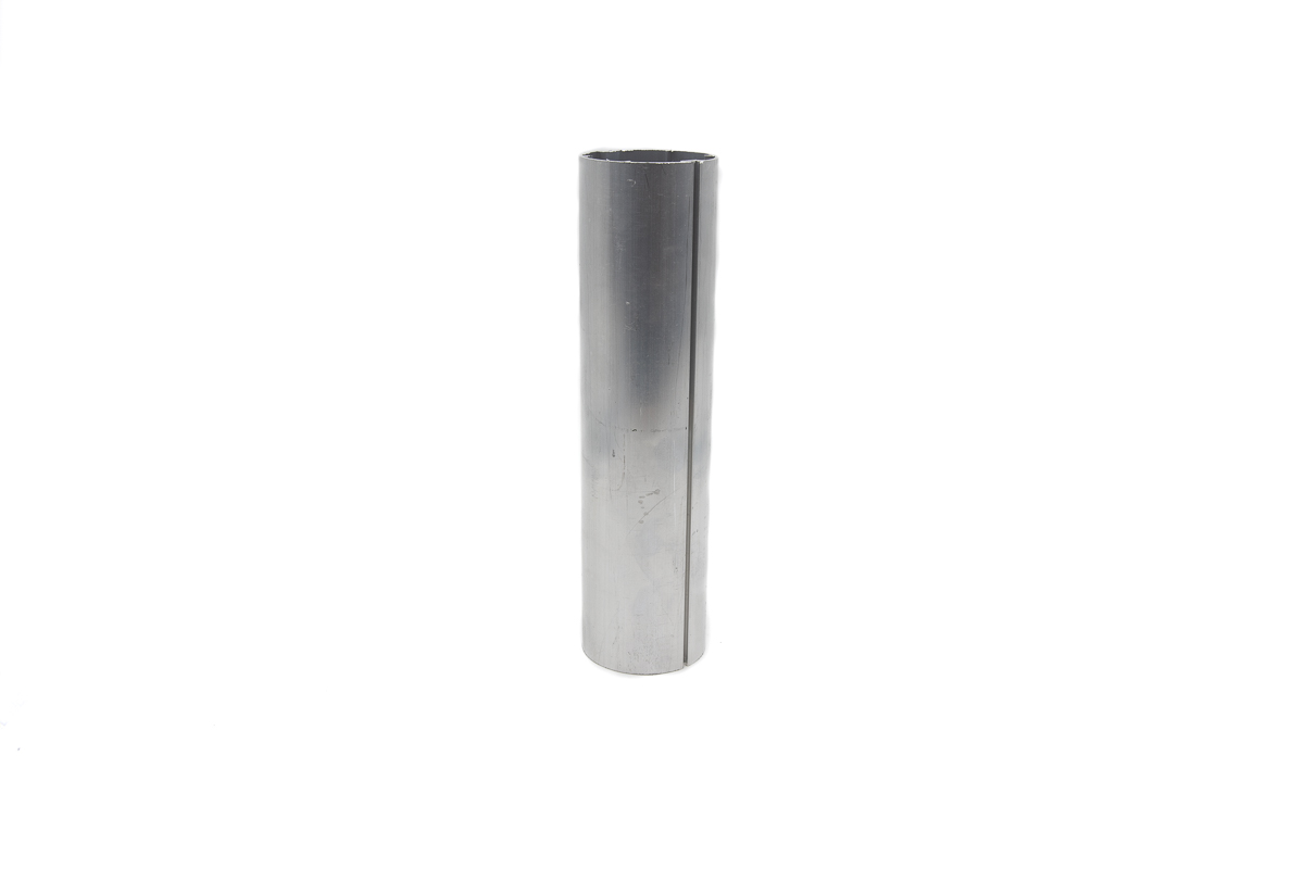 Tubo aluminio 58mm con nervadura x 6,00 mts