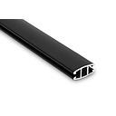 *Perfil Aluminio simple CP2-4 mts NEGRO contrapeso Roller