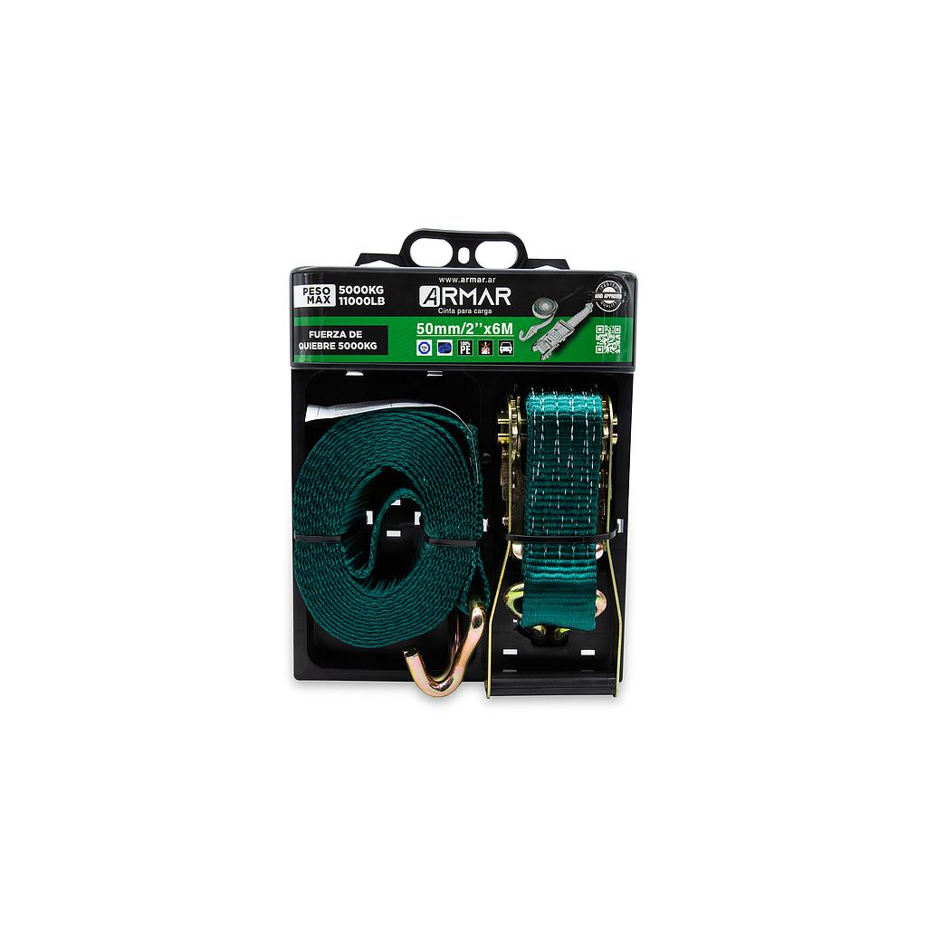 Traca Traka y Cinta para CARGA COMPLETO 50mm/ 2" x 6 mts (5000 kilos)