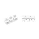 *Tapa para GUIA 3 vías panel oriental con tornillos BLANCAS