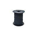 ROLLO x 50 mts Soga Poliéster BANDA VERTICAL / PANEL ORIENTAL 1 mm NEGRO