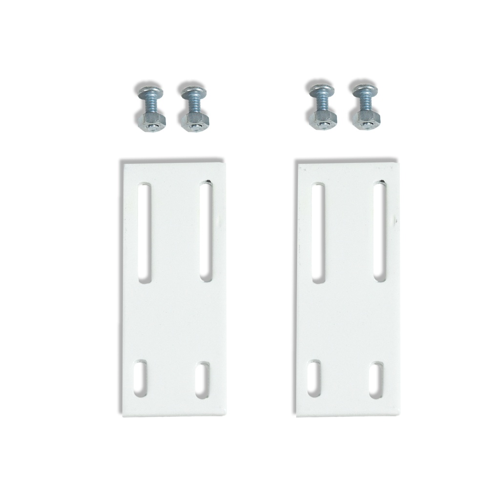 *Juego de Planchuela extensión de fijación en escuadra de Panel Oriental Blanco