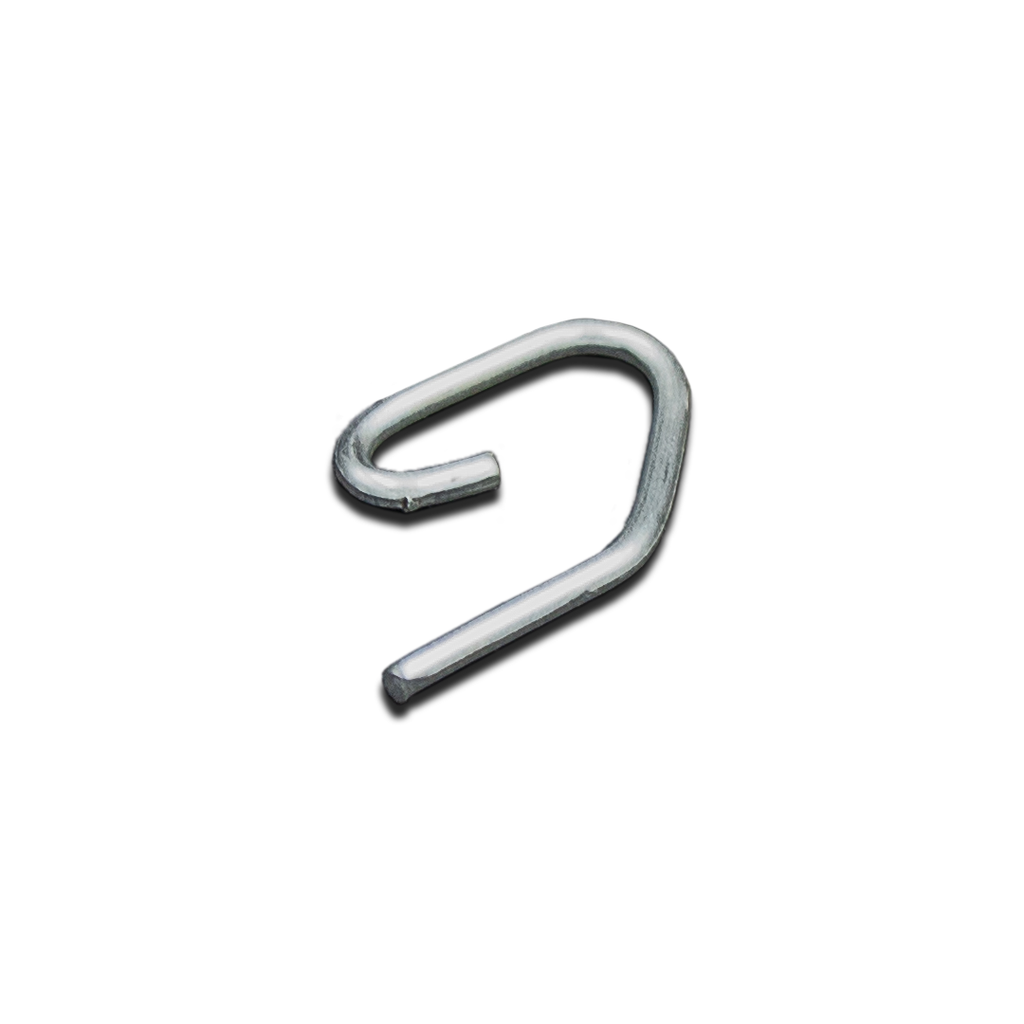 Gancho RUFLETE HIERRO NIQUELADO Para RIEL X 100 unidades