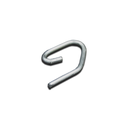 Gancho RUFLETE HIERRO NIQUELADO Para RIEL X 100 unidades