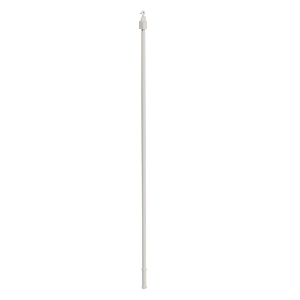 *BASTON de 1,30 mts. Panel Oriental y RIel de aluminio BLANCO