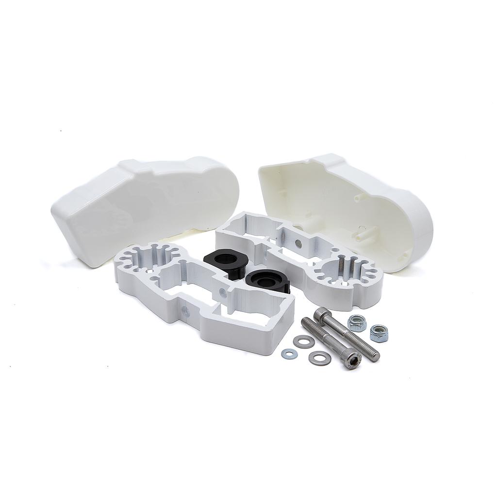 Soporte de máquina con tapa plástica Blanco