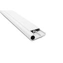 *Perfil aluminio CP1 BLANCO doble zocalo x 6 mts