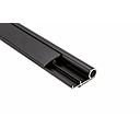 *Perfil aluminio CP1 NEGRO doble zocalo x 4 mts