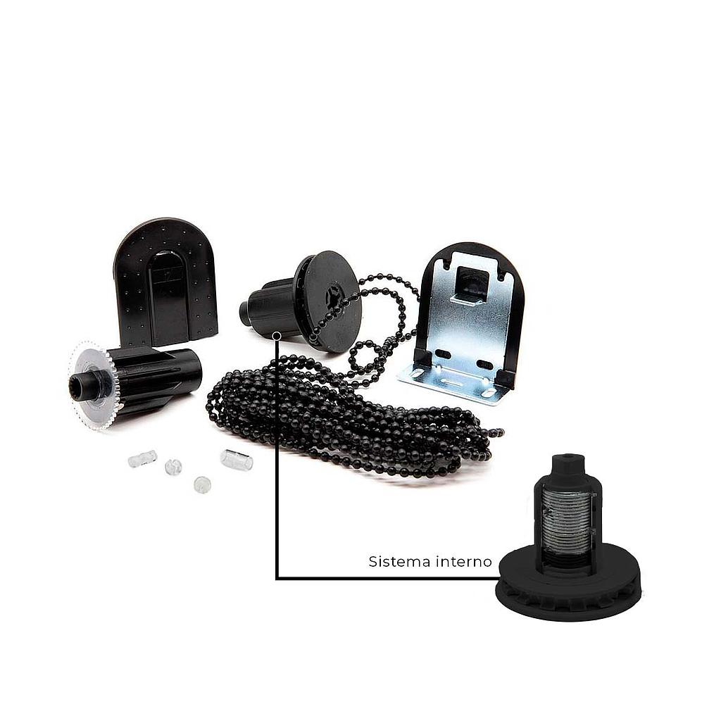 *Sistema PLUS 41 mm Color: NEGRO - 10 Kgs 9m2 - c/ 5 mts cadena