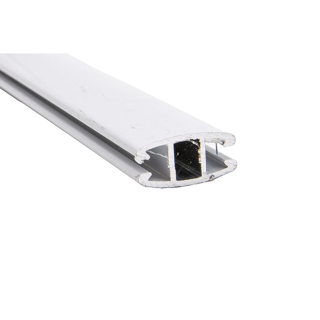 *Perfil Aluminio simple CP2-4 mts BLANCO contrapeso Roller