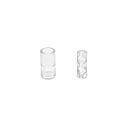 Unión cadena plást.2 piezas deslizantesx50 transpa