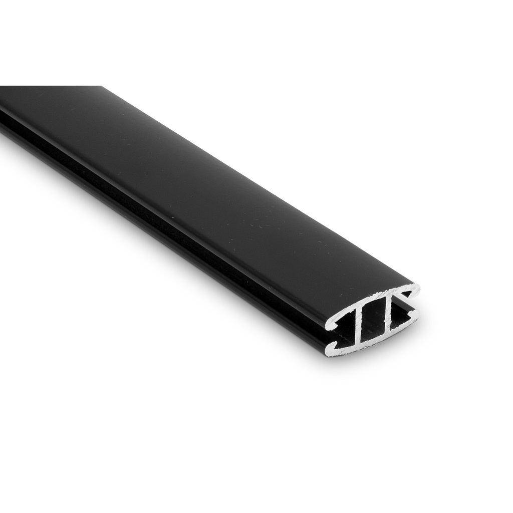 [TRO01072N] *Perfil Aluminio simple CP2-4 mts NEGRO contrapeso Roller