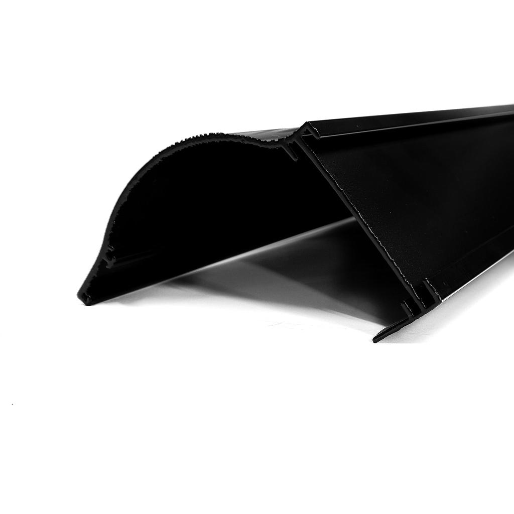 [TRO01301N] *Cenefa Cubrecortina x 6 mts Negra