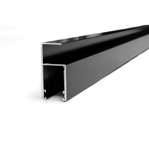 [TRO01102N] *PERFIL ALUMINIO - GUIA LATERAL X 4 MTS NEGRO