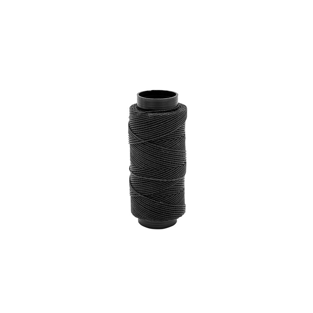 [LHI0704] Hilo 7 Encerado Retorcido Negro x 60 mts