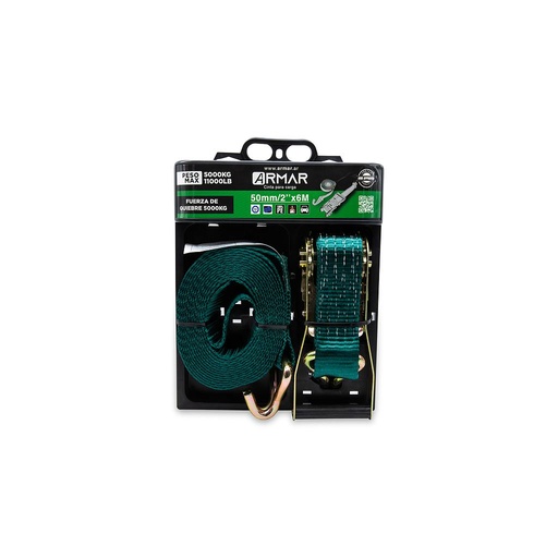 [PT20292] *Traca Traka y Cinta para CARGA COMPLETO 50mm/ 2" x 6 mts (5000 kilos)