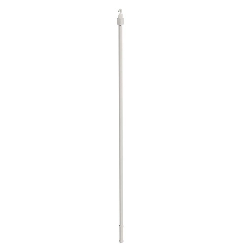 [BPO01B] *BASTON 0,85 mts panel oriental de aluminio y Riel de aluminio BLANCO