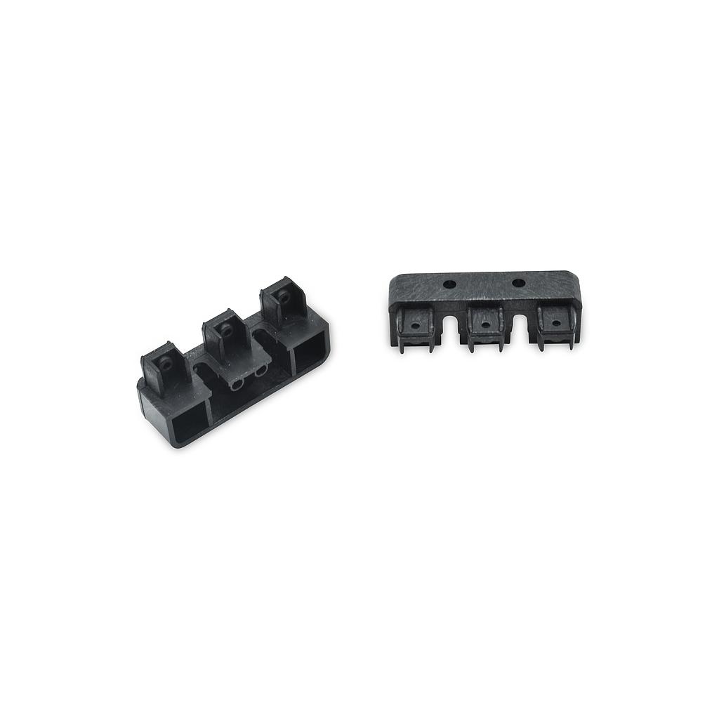 [TPO3V02N] *Tapa para GUIA 3 vías panel oriental con tornillos NEGRAS