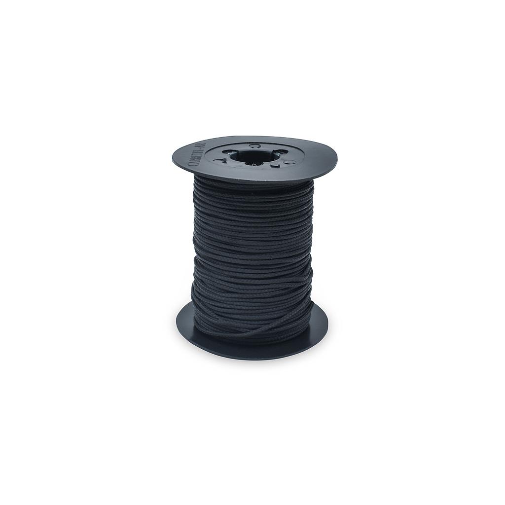 [SOP001N] ROLLO x 50 mts SOGA POLIESTER PANEL ORIENTAL  1 mm NEGRO